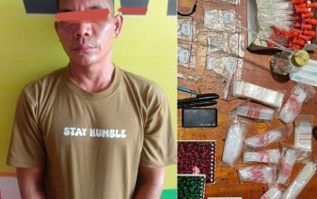 Sempat Kabur Lompat Ke Sungai Saat Digrebek, Bandar Sabu Di Desa Pamah Akhirnya Ditangkap Di Aceh.