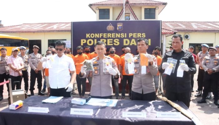 Polres Dairi Paparkan Hasil Ungkap Kasus Narkoba Sejak Bulan Januari, 43 Tersangka Turut Diamankan