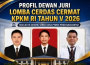KPKM RI Umumkan Profil Dewan Juri Lomba Cerdas Cermat Tahun V 2026 Se-CABDISDIK Wilayah VI.