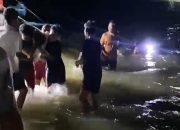 Ombak Besar Di Pantai Suak Lampung Selatan Seret Empat Pengunjung, Dua Tewas