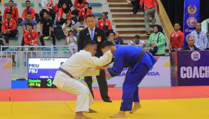 Kontingen Polda Lampung Borong 4 Medali Di Hari Pertama Judo Kapolri Cup 2026.