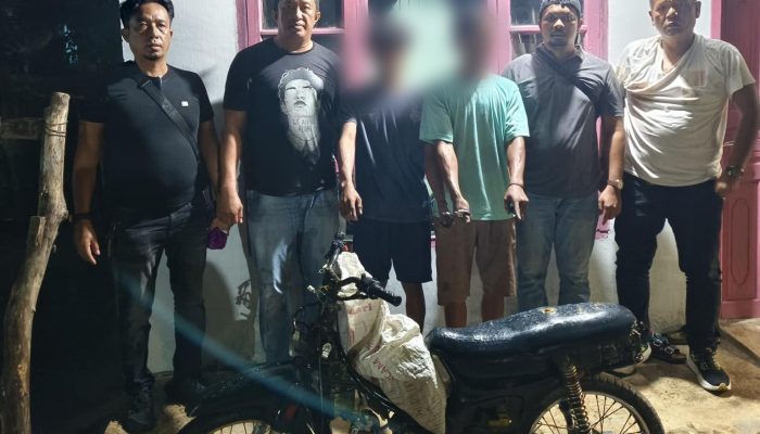 Polsek Gunung Malela Ringkus Dua Tersangka Pencurian Termasuk Seorang Anak