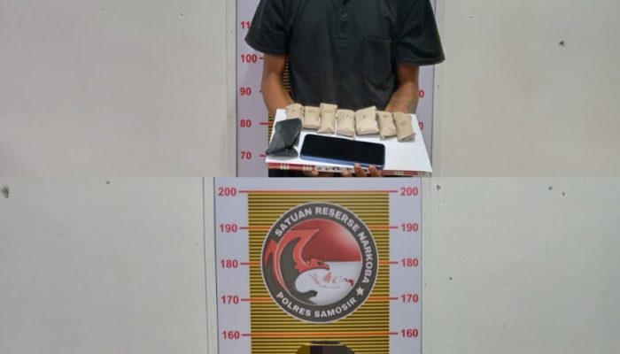 Satres Narkoba Polres Samosir Ringkus Dua Pria Pemilik Ganja Di Pangururan.