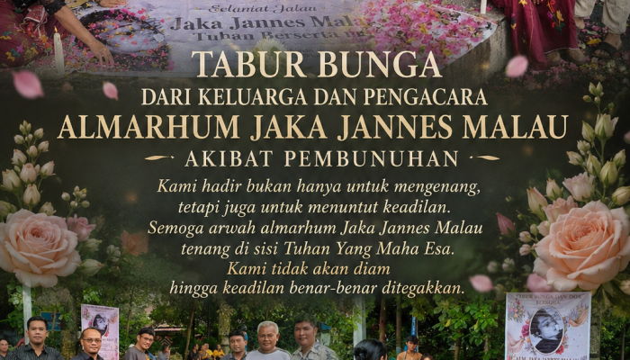 Keluarga dan Pengacara Almarhum Jaka Jannes Malau Gelar Tabur Bunga di TKP, Desak Penegakan Keadilan