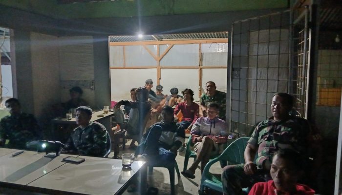 Nobar Piala Dunia 2026 Bersama Kodim 0207/Simalungun, Dini Hari Penuh Kebersamaan dan Semangat Persatuan