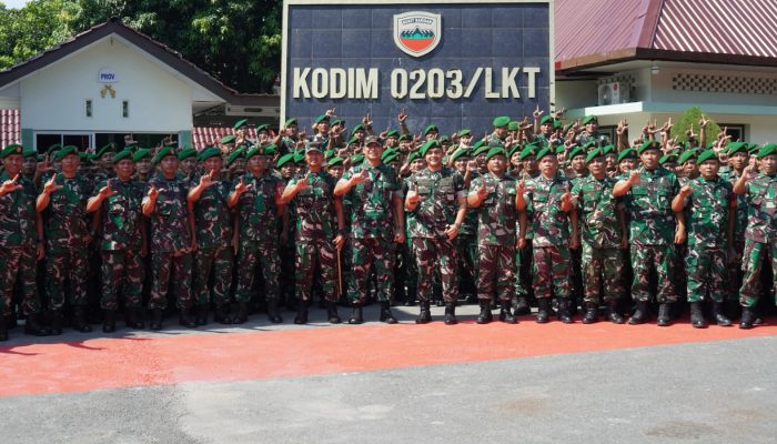 Danrem 022/PT Dampingi Pangdam I/BB Kunjungi Kodim 0203/Langkat, Tekankan Disiplin Prajurit dan Kemanunggalan TNI-Rakyat